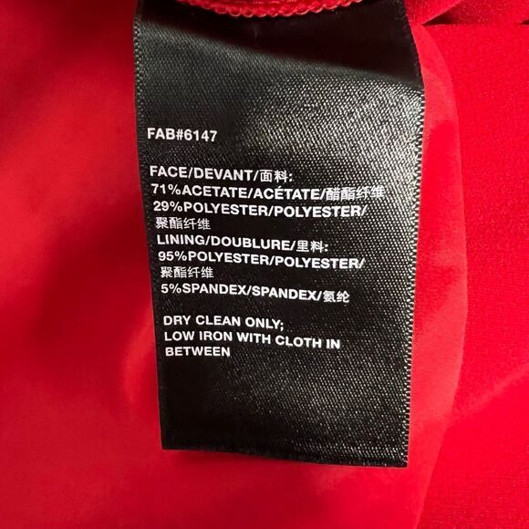 Lafayette 148 New York Clinton Cuffed Pants Red Creased Trousers Size 6 - Picture 14 of 16